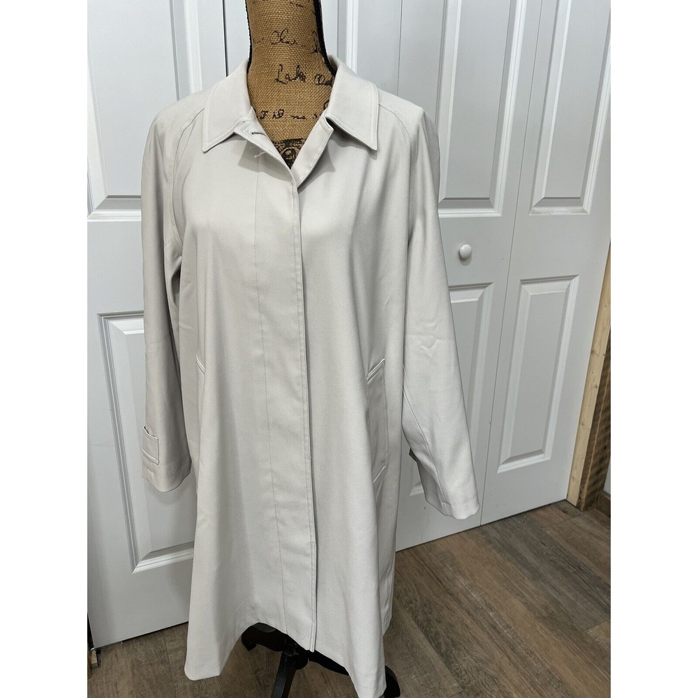 Womens LL Bean Trench Coat Size M